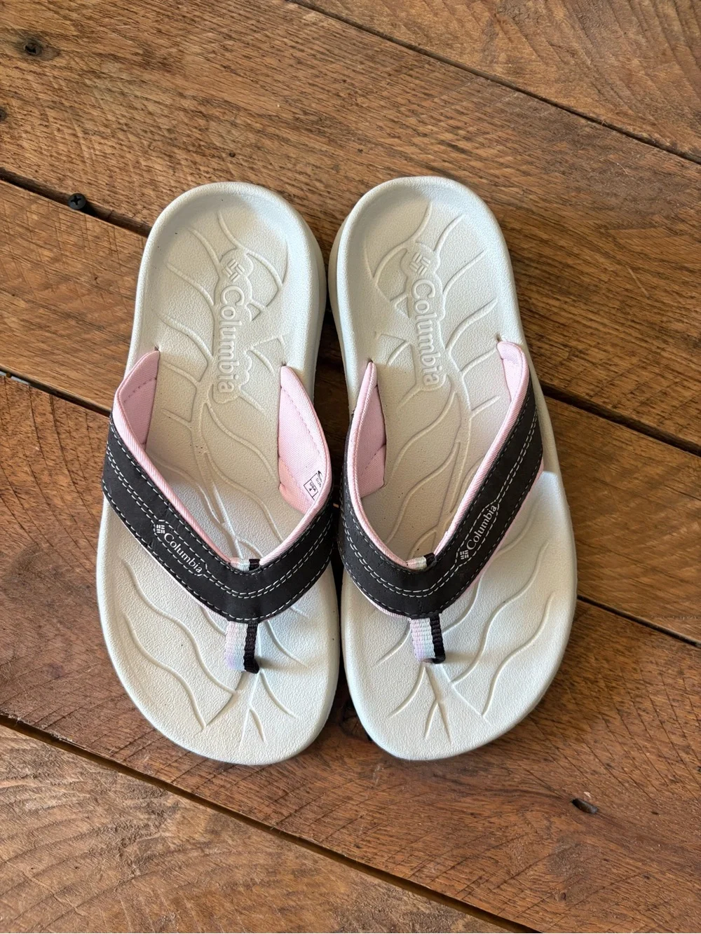 Columbia Beige, Pink & Brown Kids Sandals